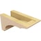 Ekena Millwork 4"W x 8"D x 4"H Wide Hughes Rough Cedar Woodgrain TimberThane Corbel, Primed Tan CORUR04X08X04HUGRCPR - alternate 2